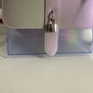 Iridescent Women’s Bag with Lock Detail